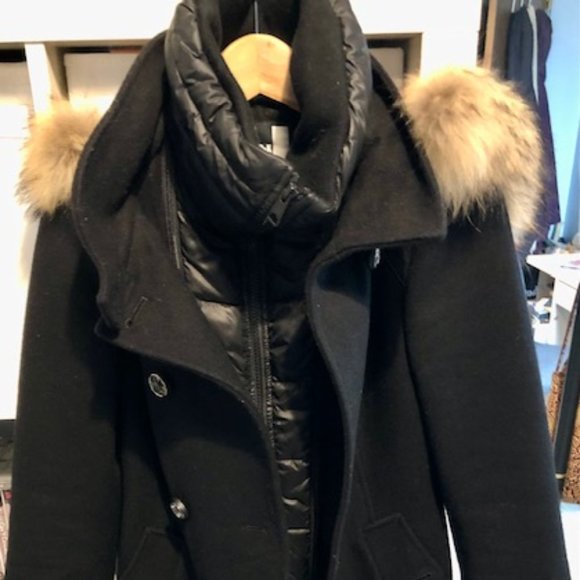 Soia and Kyo Black Chic Pea Coat With a Twist - Picture 3 of 8